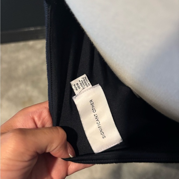 Blue Halter Sheath Dress for Cocktail Events - Picture 5 of 5